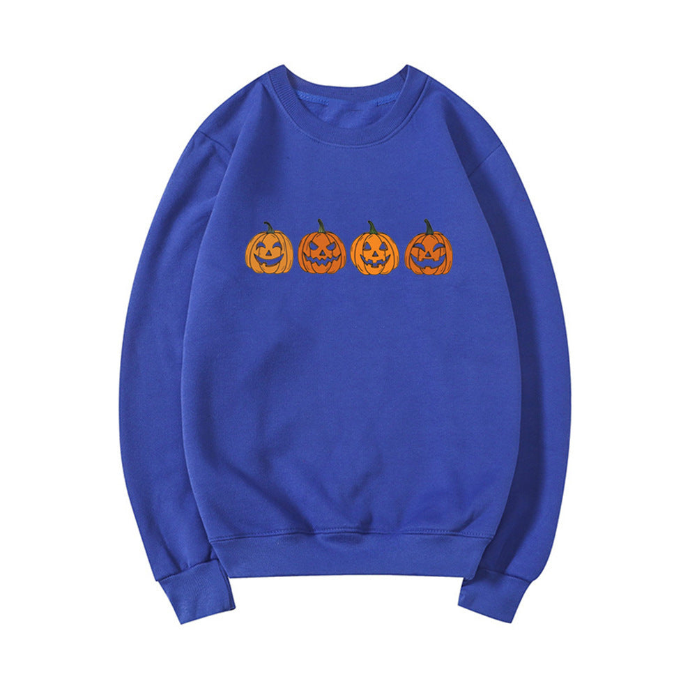 Funny Halloween Evil Pumpkin Head Hoodie Party Sweater