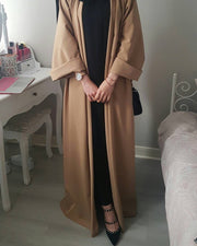 Cozy Polyester Cardigan for Women - Long Sleeve, Double-Breasted