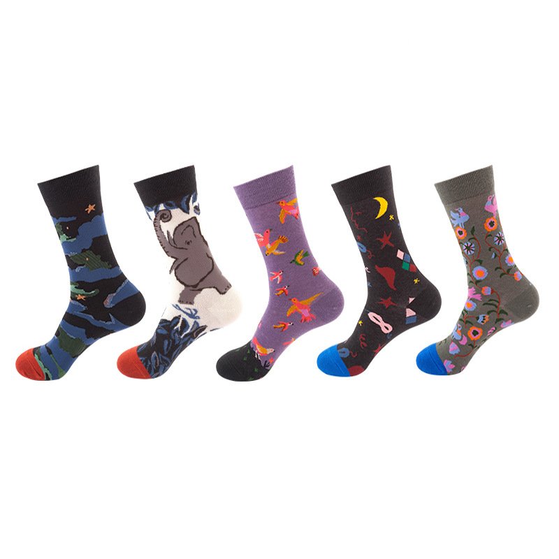 Funny Starry Sky Crew Socks for Men & Women