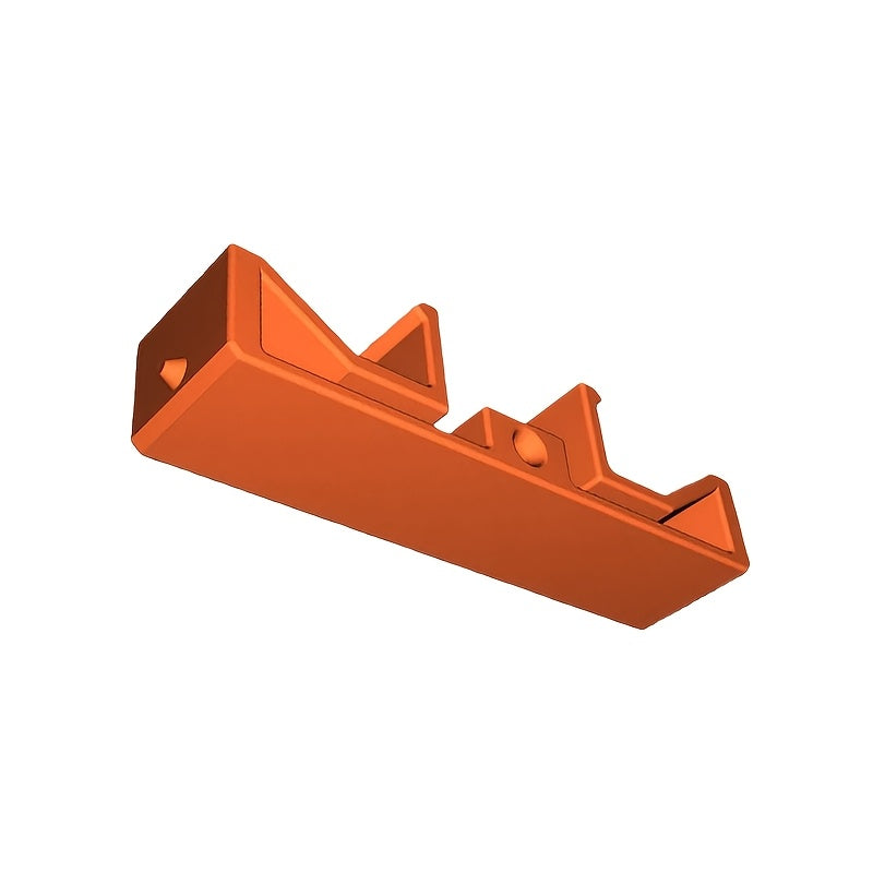 Orange Filament Clip with Spool Lock for Universal 3D Printers
