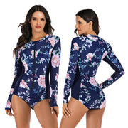 Women's Long-Sleeved Surfing Swimsuit One-Piece Diving Suit