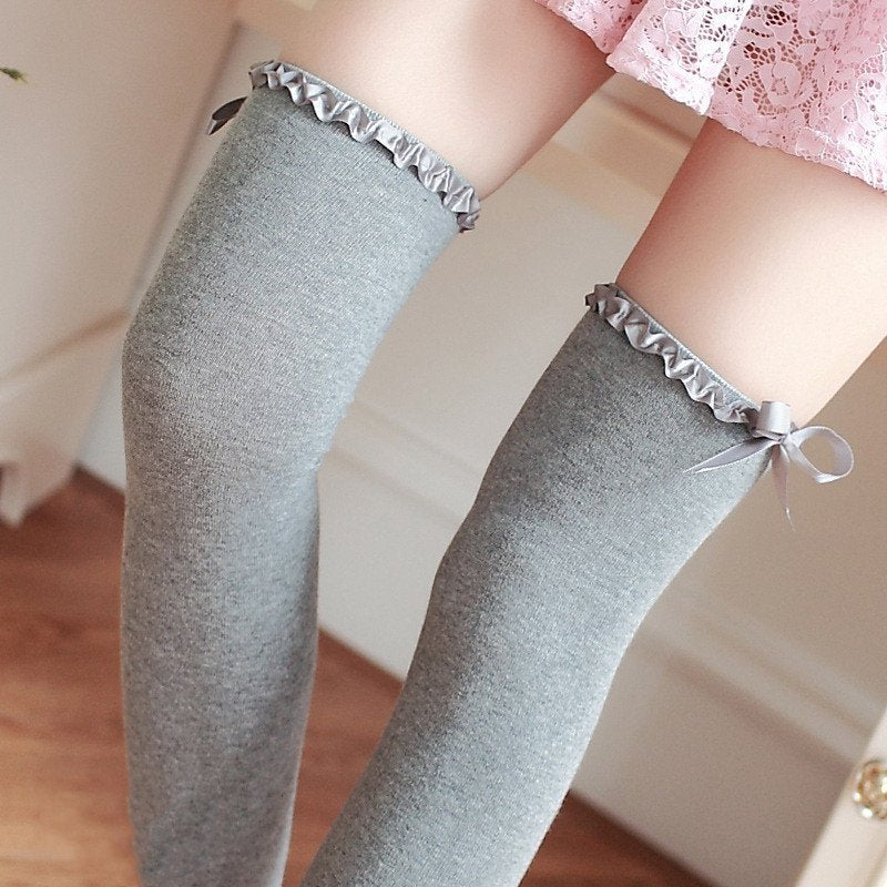 Elegant Lace Over-the-Knee Socks for Women