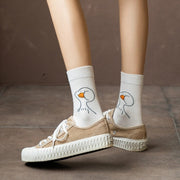 Cute Duck Cartoon Socks for Women
