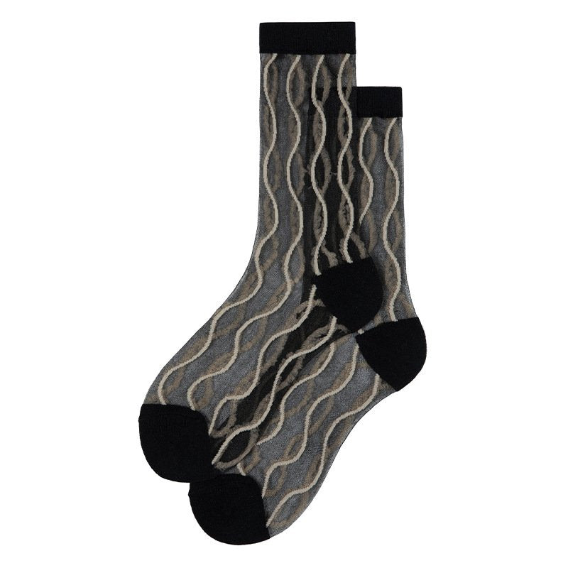 Breathable Crystal Silk Stockings for Women