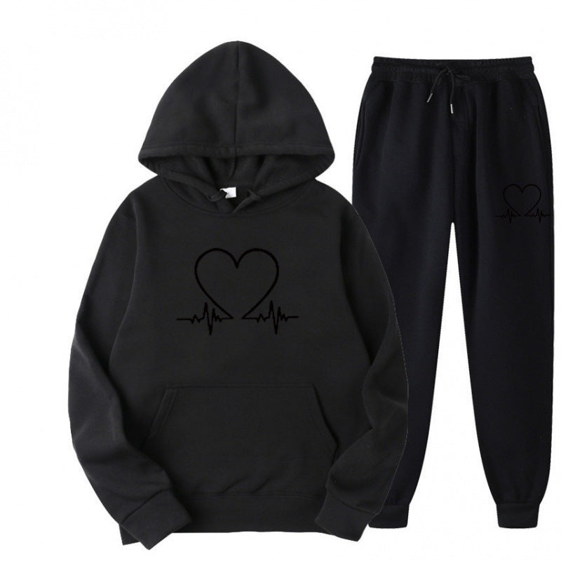 Cozy Fleece Hooded Sweatshirt & Jogger Set