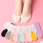 Pure Cotton Invisible Boat Socks for Women