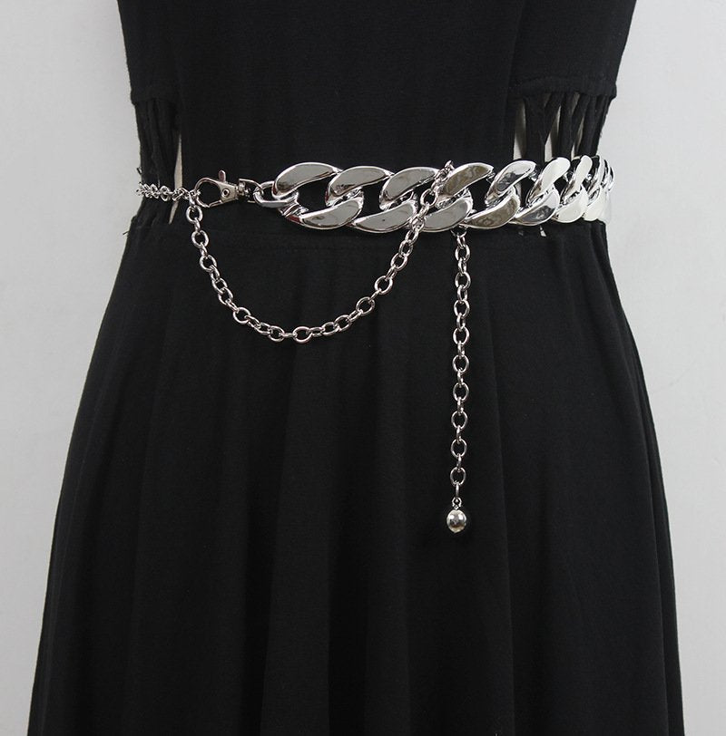 Slim Metal Chain Belt