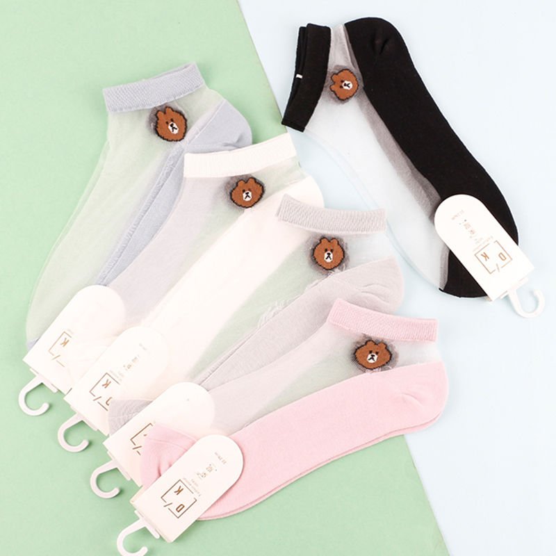 Crystal Summer Socks for Women - Thin, Comfortable & Breathable