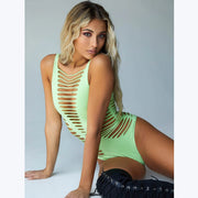 Sexy Burnt-out Vest One-piece Bikini Bottoming Jumpsuit