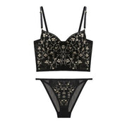 Sexy 7-Breasted Lace Underwire Bra Set