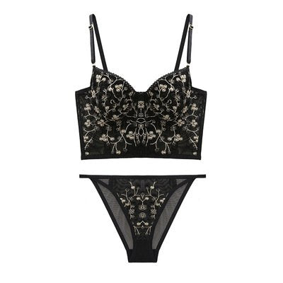 Sexy 7-Breasted Lace Underwire Bra Set
