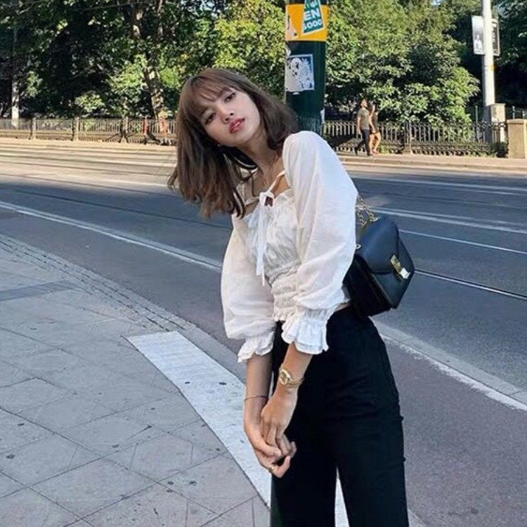 Square Neck Pleated Jacket for Women