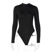 Autumn Grey Long Sleeve Bodycon Jumpsuits for Women