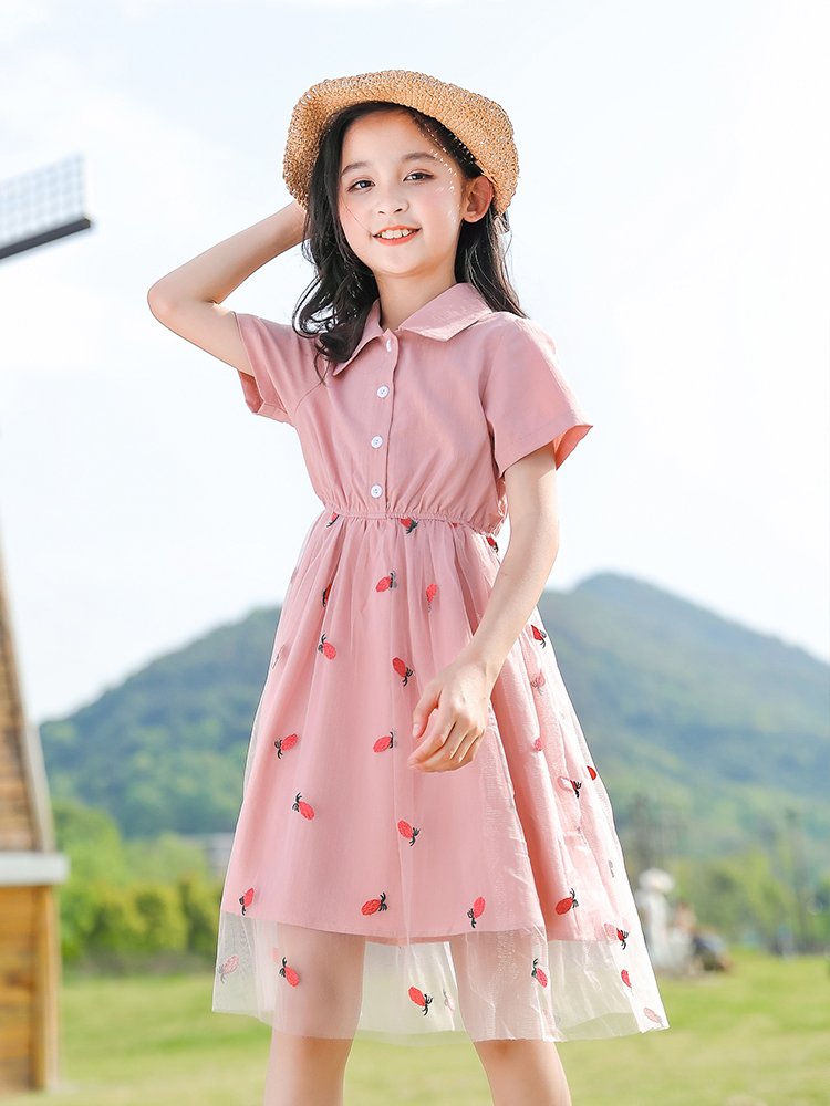Summer Kids' Net Skirt Princess Dress