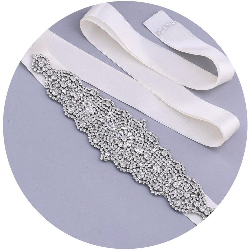 Diamond Rhinestone Wide Belt for Women