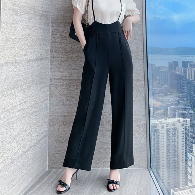 Summer Wide Leg Suspender Jumpsuit for Women