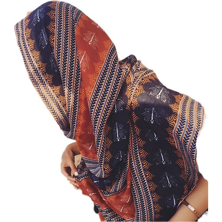 Vibrant Ethnic Scarf for Women's Travel