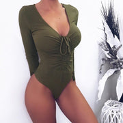 Sexy Deep V Lace-up Jumpsuit for Women