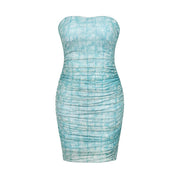 Red & Blue Jumpsuits for Women, Mid-Length Pencil Skirt Style