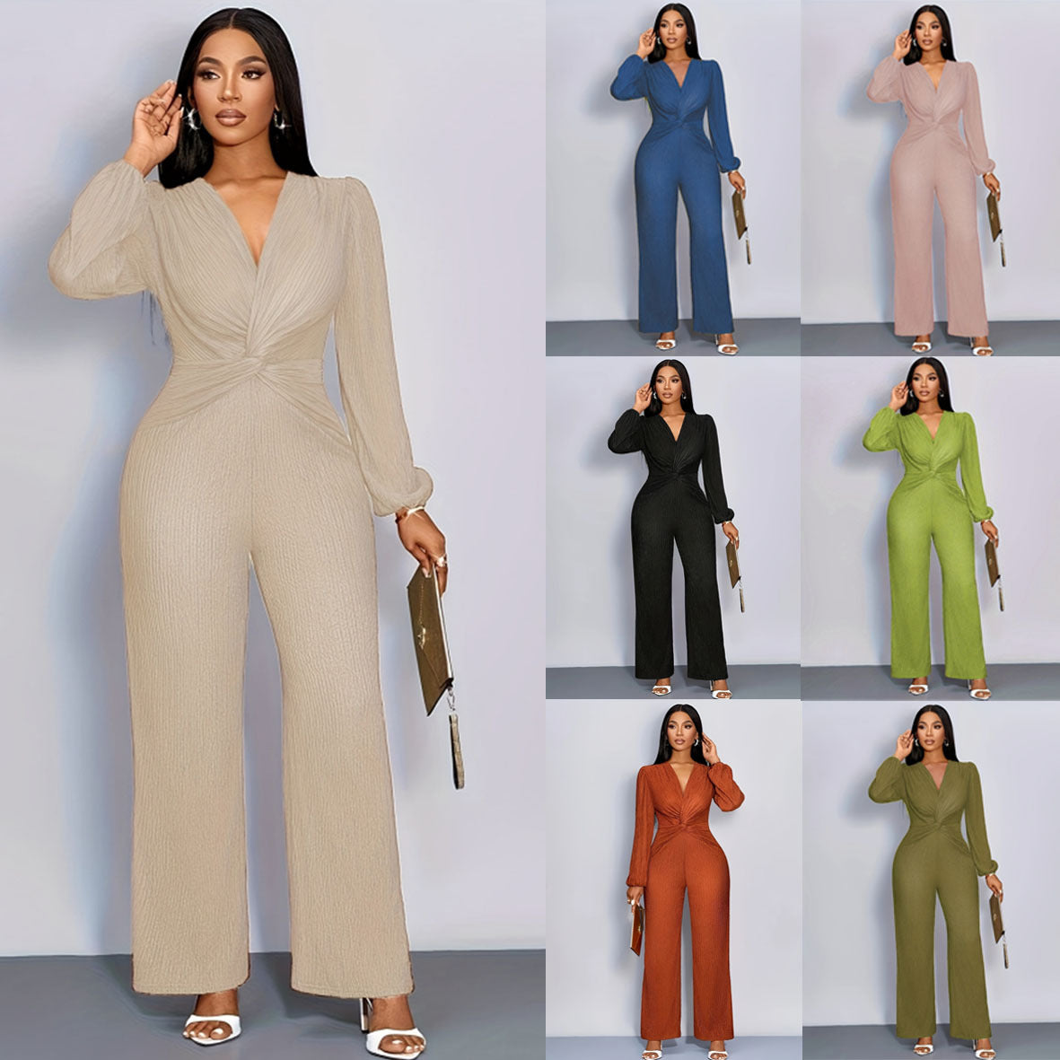 Women's Solid Color Slim-Fit Long Sleeve Bodysuit