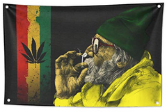 Style Grass Cannabis Leaf Decorative Tapestry