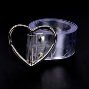 Transparent Love Buckle Belt for Women
