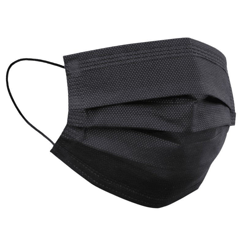 Blue & Black Disposable Dust Masks - 50 Pack Protection for Daily Use