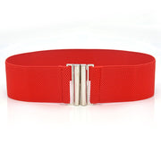 Silver Buckle Wide Belt for Women