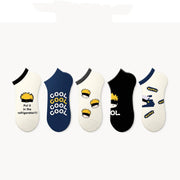 Cute Cartoon Socks for Women Invisible Breathable Summer Socks