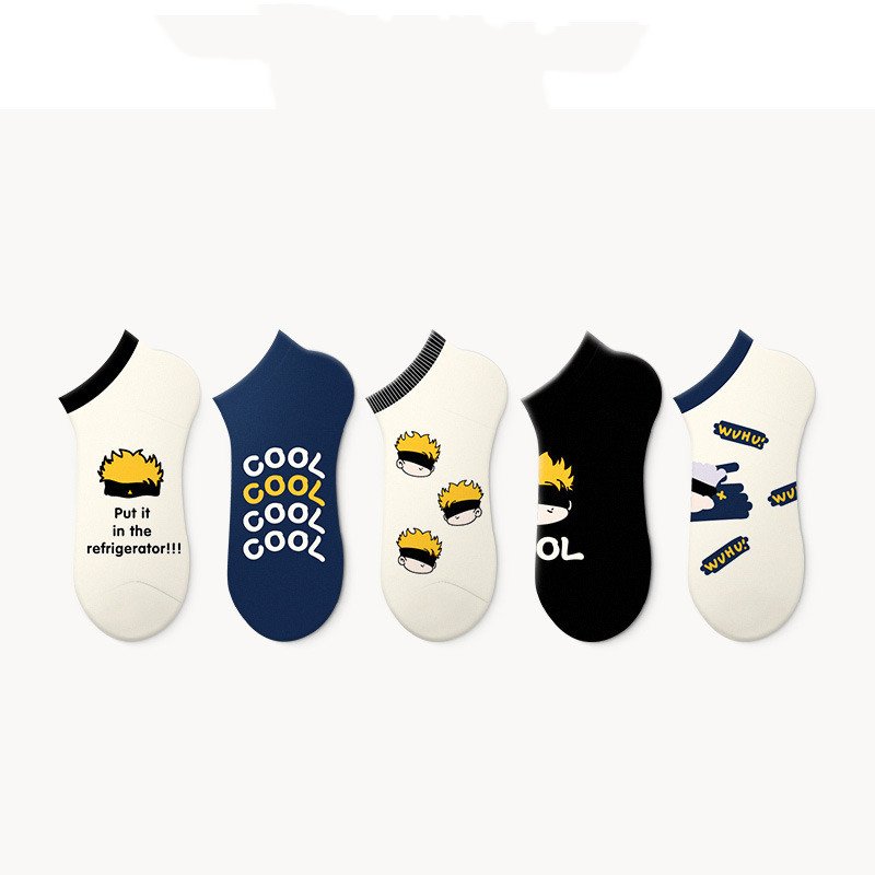 Cute Cartoon Socks for Women Invisible Breathable Summer Socks