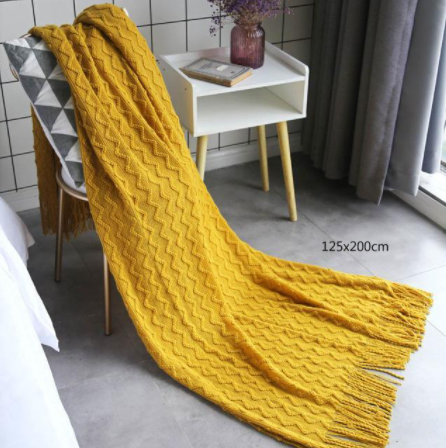 Cozy 3D Wave Sofa Blanket