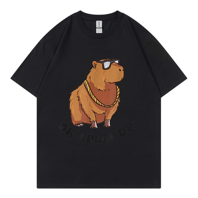 Men's Hip Hop Graphic Tee Loose Streetwear T-Shirt