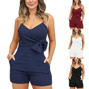 Low-Cut Streetwear Jumpsuit for Women