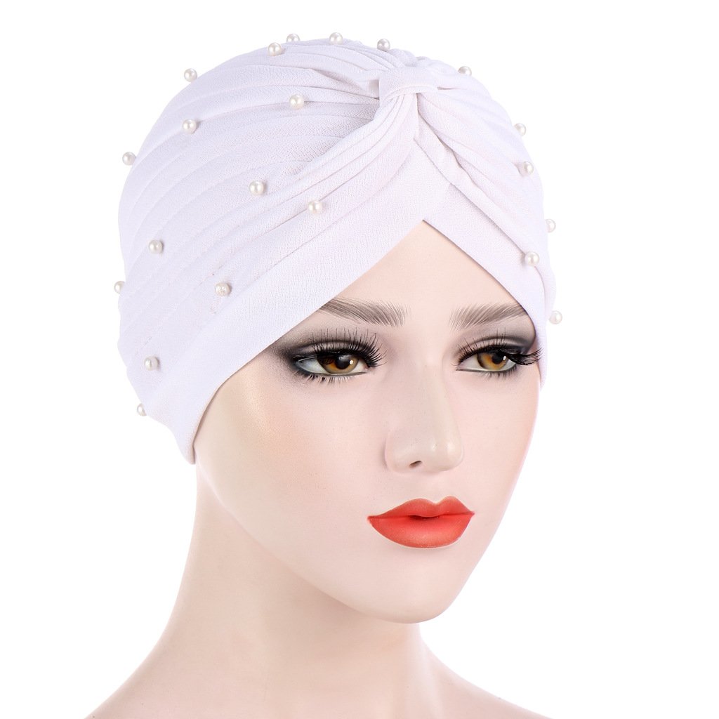 Beaded Turban Hat for Women