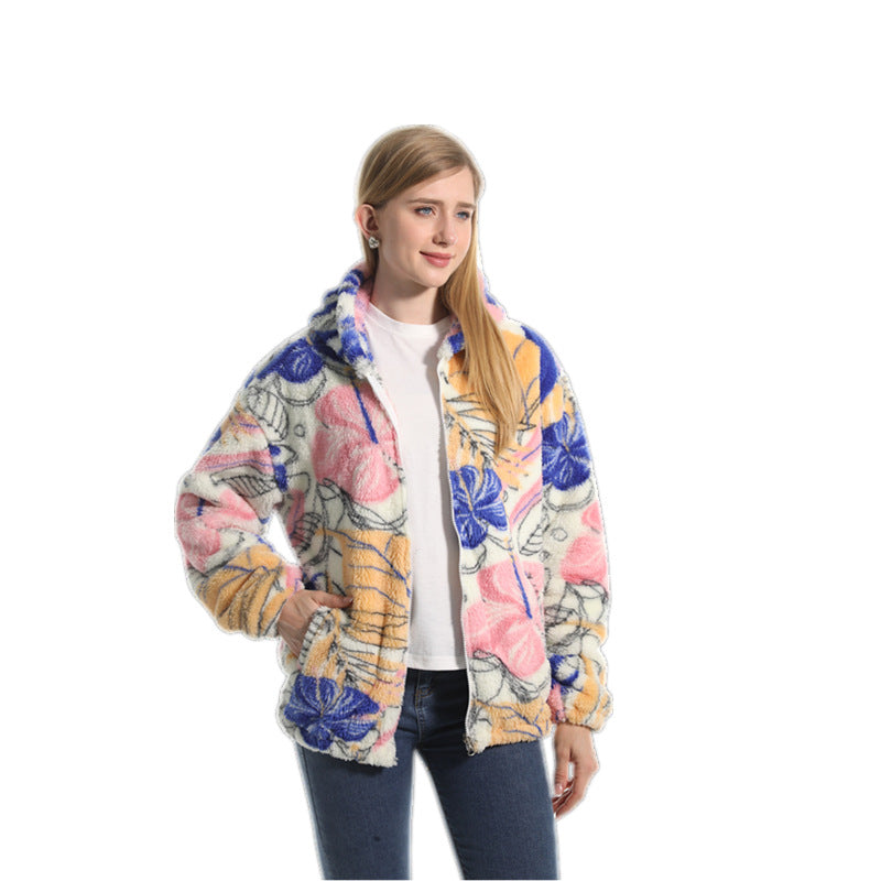 Women's Fleece-Lined Thick Hooded Jacket