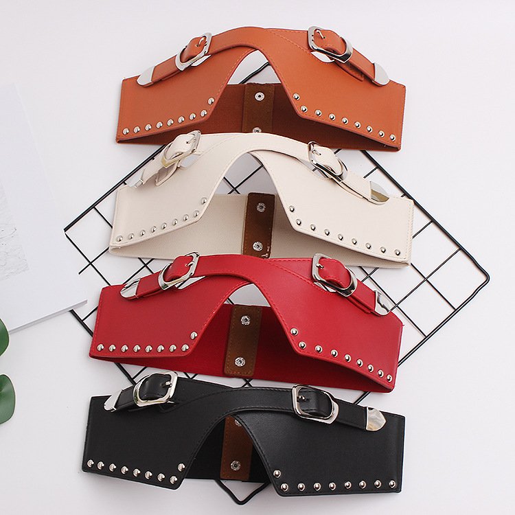 Wide Elastic Waist Belts for Women