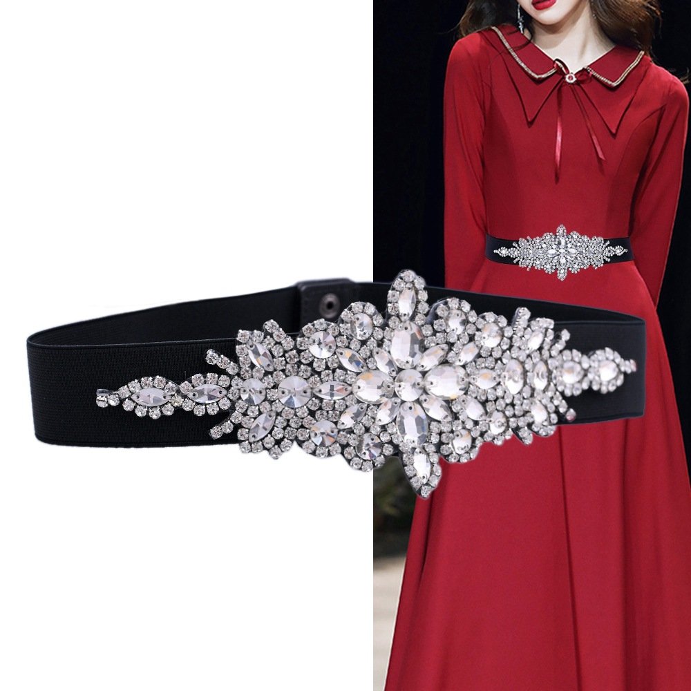 Glittering Rhinestone Belt Girdle for Women