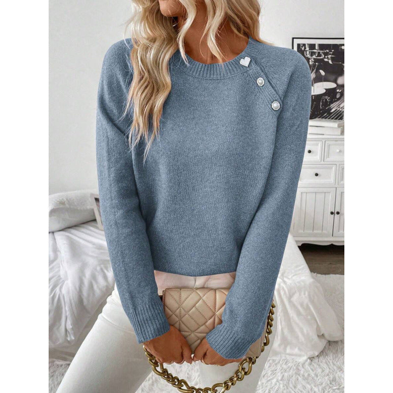 Women's Casual Cardigan Button Knitted Sweater