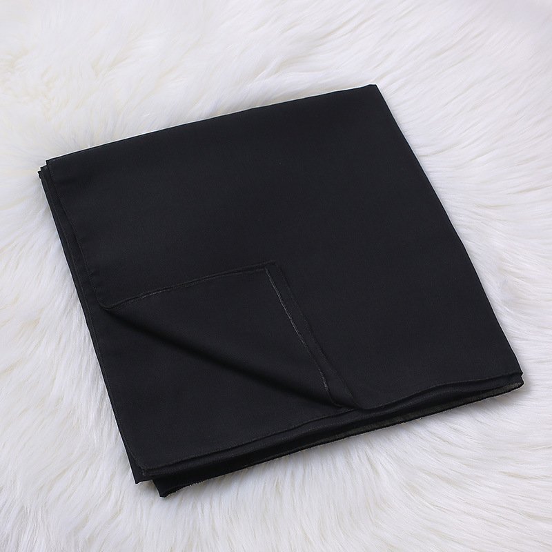 Monochrome Cotton Yarn Headscarf for Women