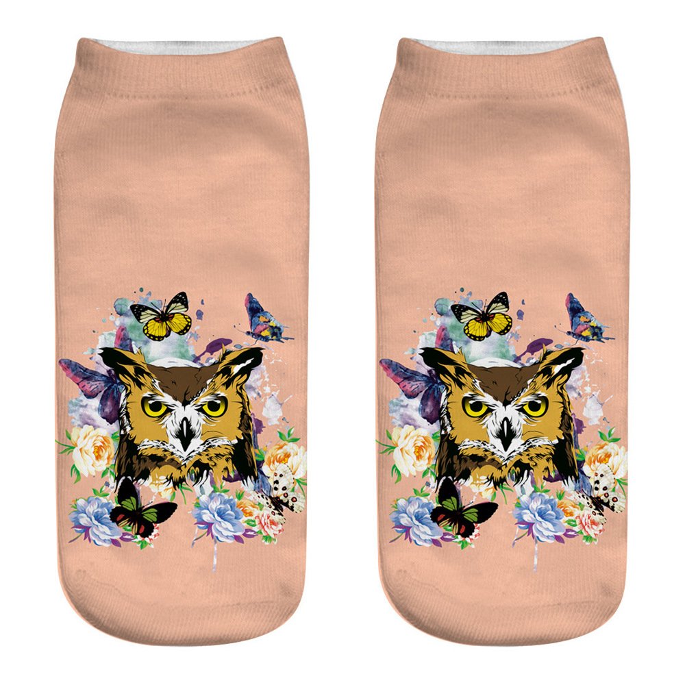 Owl Print Socks for Women
