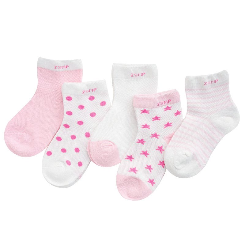 Cute Cartoon Mesh Kids' Socks for Spring