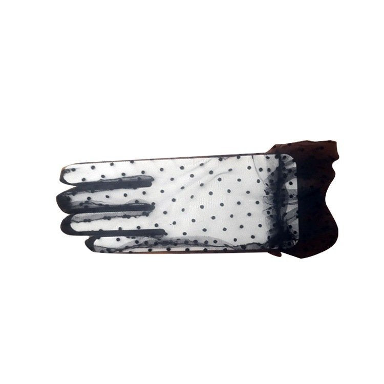 Thin Mesh Lace Cycling Gloves for Sun Protection