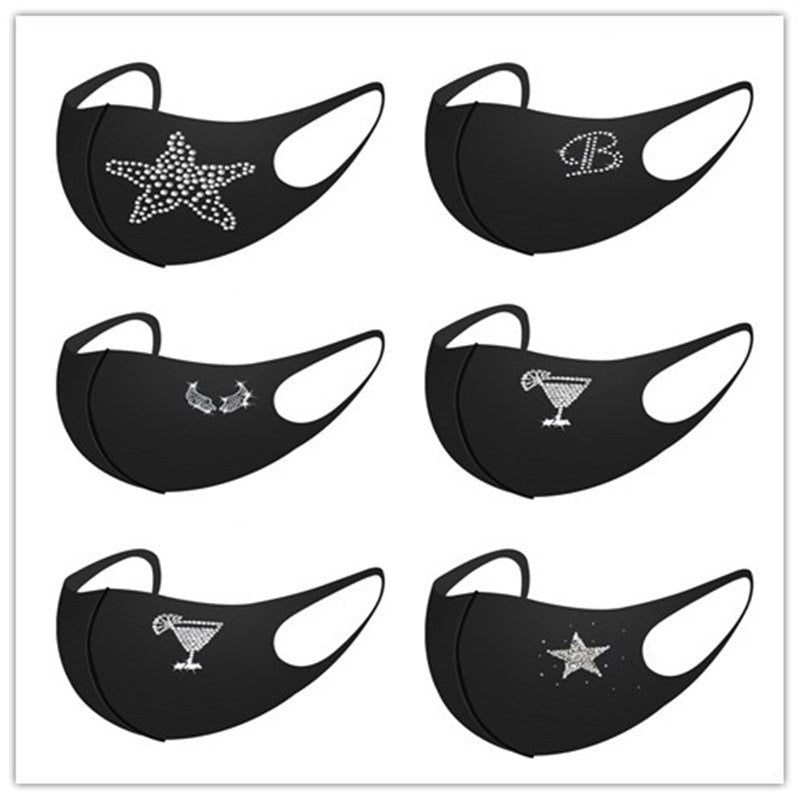 Dustproof Diamond Sticker Mask for Men & Women