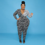 Large V-Neck Jumpsuit for Women