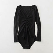 Tightfitting Slim Long-sleeved Onepiece Bottoming Shirt