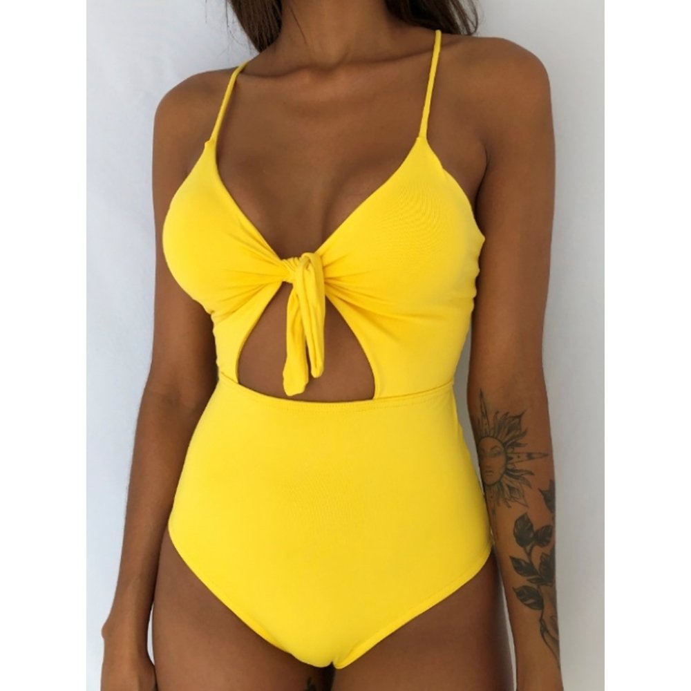 Sexy Floral One-Piece Swimsuit for Women