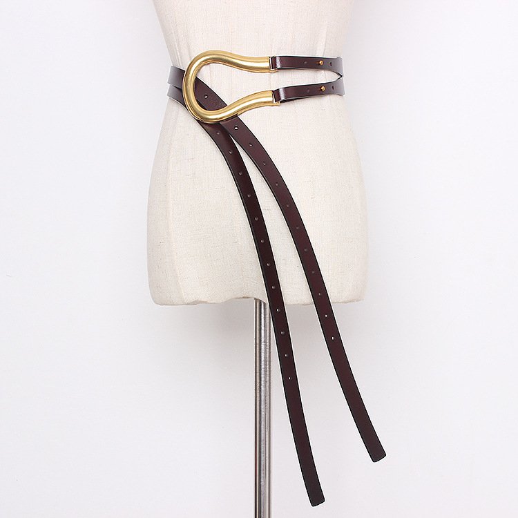 Thick U-Shaped Belt Buckle for Women