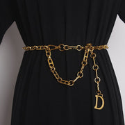 Antique Gold Waist Chain Belt Suit Set