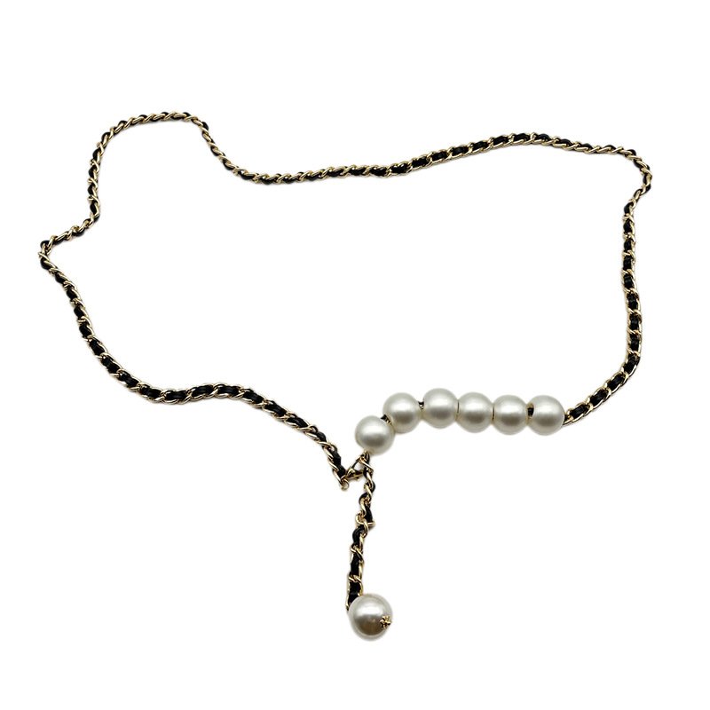 Pearl Metal Waist Chain Belt for Women