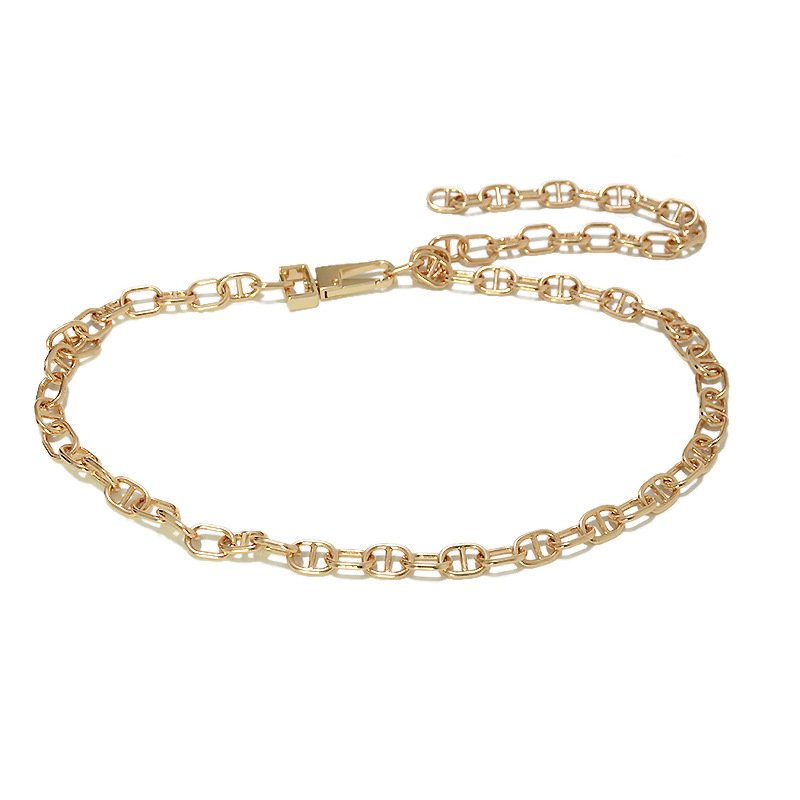 Gold Tone Waist Chain for Women